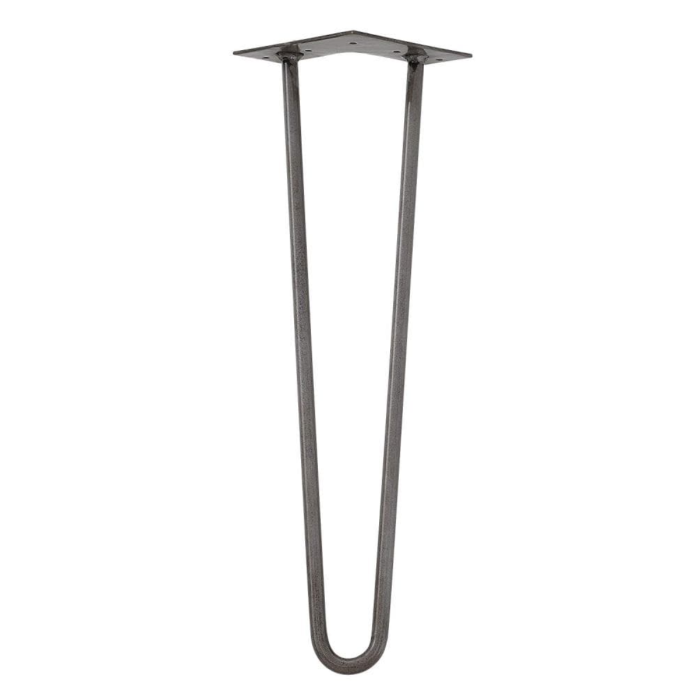 Massief raw steel hairpin tafelpoot 40 cm