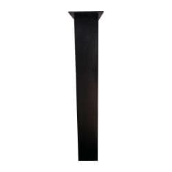 Stalen U tafelpoot 76 bij 10 cm en hoogte 72 cm zwart (4 x 10 cm)