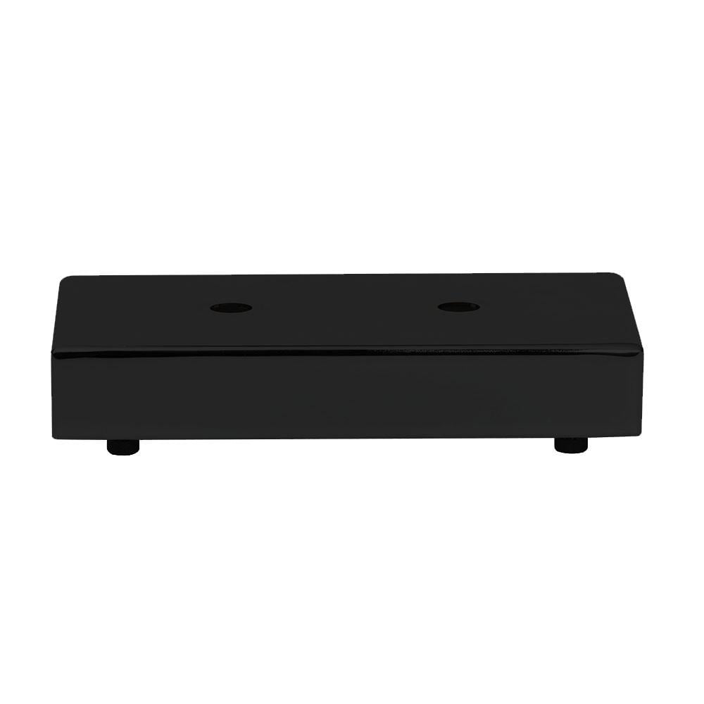 Zwarte rechthoek meubelpoot 3,5 cm