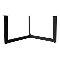 Zwarte stalen salontafel onderstel hoogte 37 cm en diameter 73 cm (40 x 20 mm)