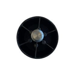 Meubelpoot zwart rond Ø 5 cm en hoogte 4,5 cm  van kunststof (M10) 