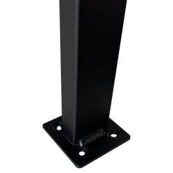 Zwarte stalen salontafel onderstel hoogte 43 cm en diameter 73 cm (40 x 20 mm)