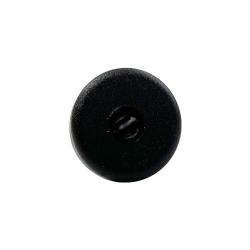 Zwarte stelvoet diameter 2 cm (M6 x 18 mm) (zakje 4 stuks)