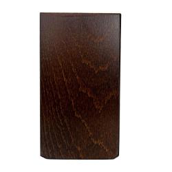 Vierkanten donker bruine houten meubelpoot 13,5 cm