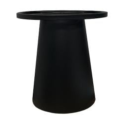 Kegelvormige tafelpoot hoogte 37 cm met wiel radius 40 cm