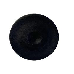 Set zwarte kunststof stelvoeten diameter 3 cm (M8) (zakje 4 stuks)