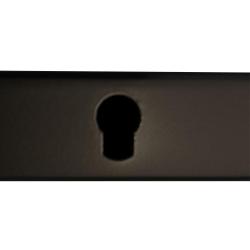 Stalen muurbeugel mat zwart 106 cm breed