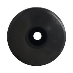 Meubelpoot zwart rond Ø 5 cm en hoogte 5 cm  van kunststof