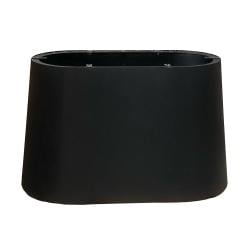 Ovale kegel tafelpoot van staal van 120 bij 50 cm en hoogte 72 cm